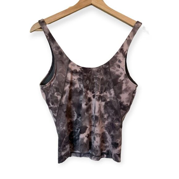 Lululemon Splotched Tye Dye Sports Bra Longline Tank Top - Picture 2 of 4